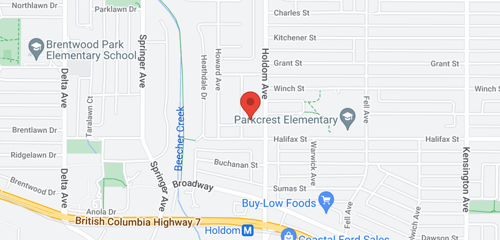 map of 1725 HOLDOM AVENUE